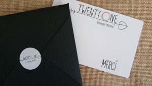 stickers et cartes "merci" twentyone bijoux byLFDP
